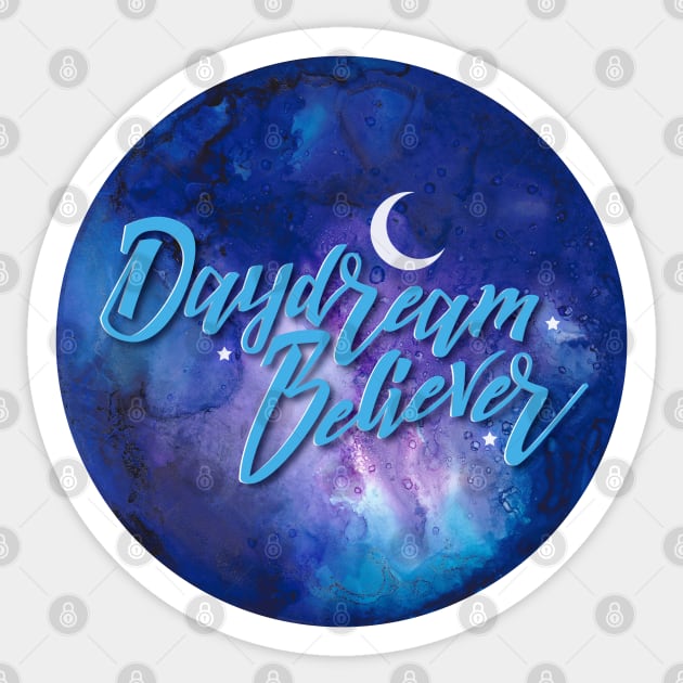 Daydream Believer - Celestial Sticker by Angel Pronger Design Chaser Studio